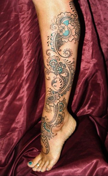 Tatuajes en Pierna para Mujer 13
