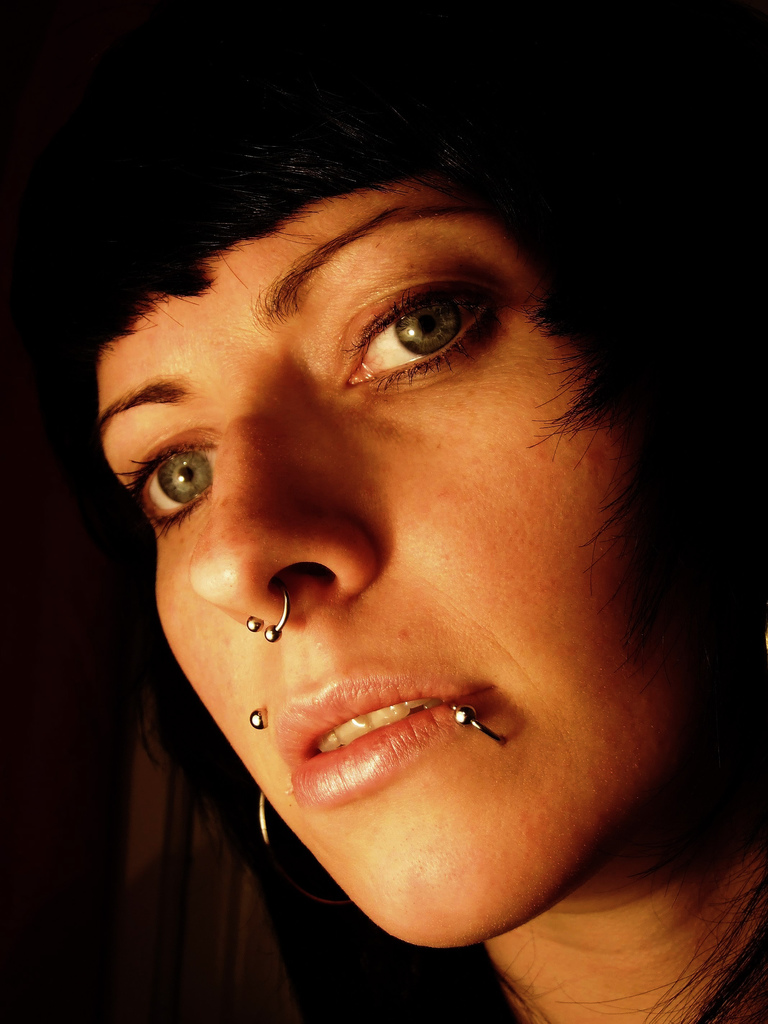 several piercings