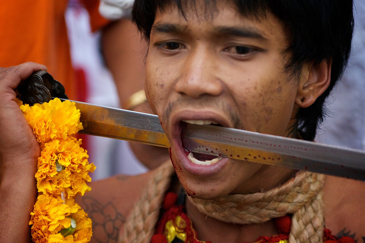 2011 Vegetarian festival in Phuket! Jui Tui Shrine street procession.