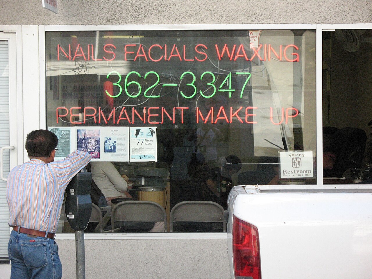 Permanent makeup salon.