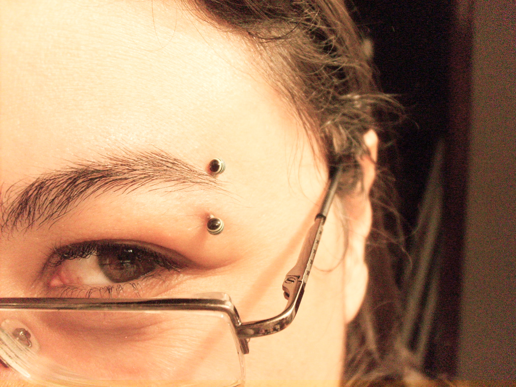 Eyebrow piercing