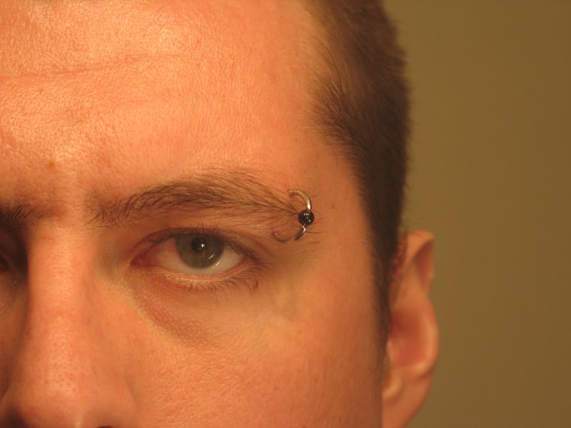eyebrow piercing