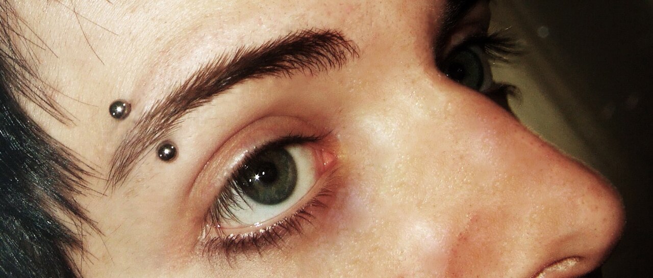 Eyebrow piercing
