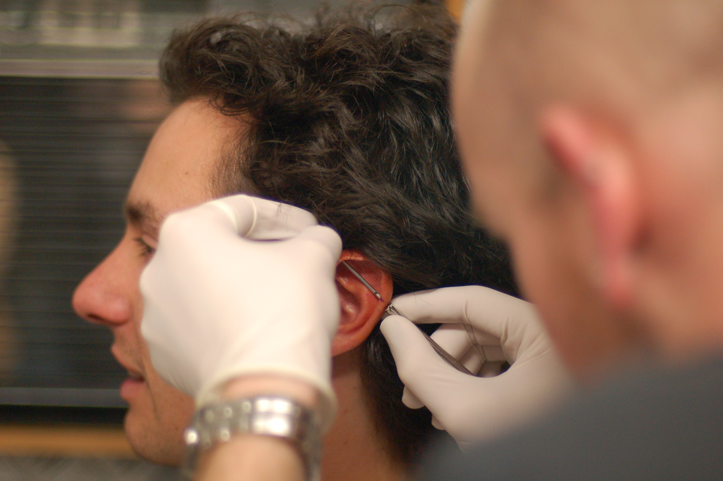 making of an industrial piercing