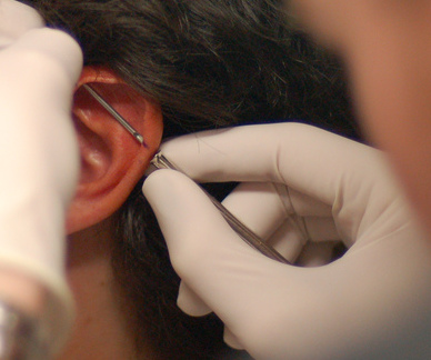 making of an industrial piercing
