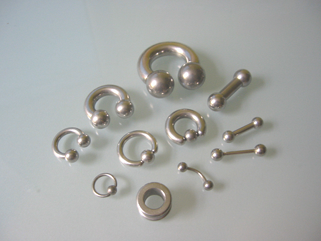 Jewelry for piercings