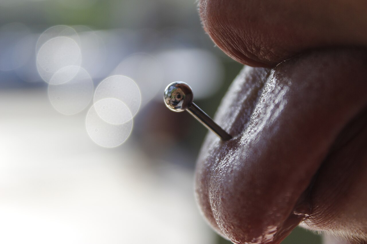 tongue piercing