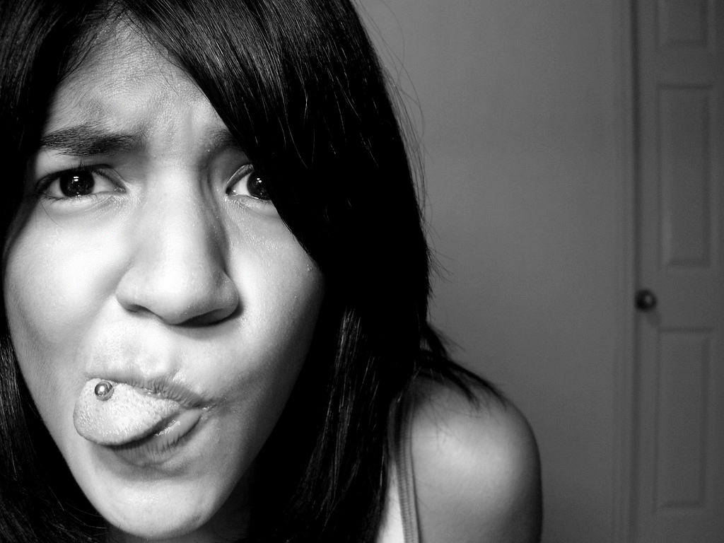 Tongue piercing