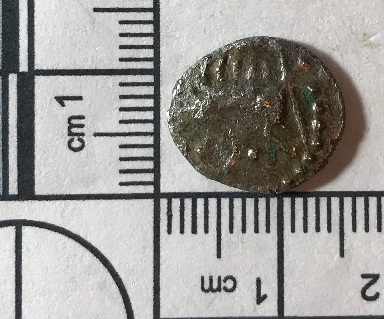 A silver uninscribed Iron Age unit of the East Anglian region / Iceni, dating to the period c.20 BC-AD 40, 'Norfolk Boar Phallic' type. Obverse: Stylised boar right, single front leg, spear in front p