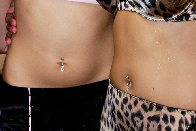 Navel piercing