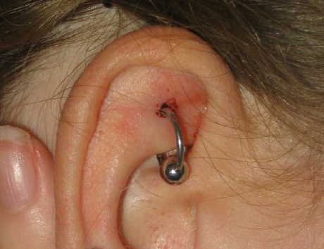 New rook piercing
