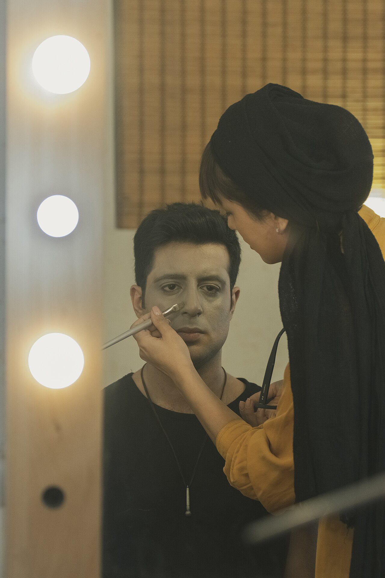 A make-up artist, also called a makeup artist, and often shortened to MUA, is an artist whose medium is the human body, applying makeup and prosthetics on others for theatre, television, film, fashion