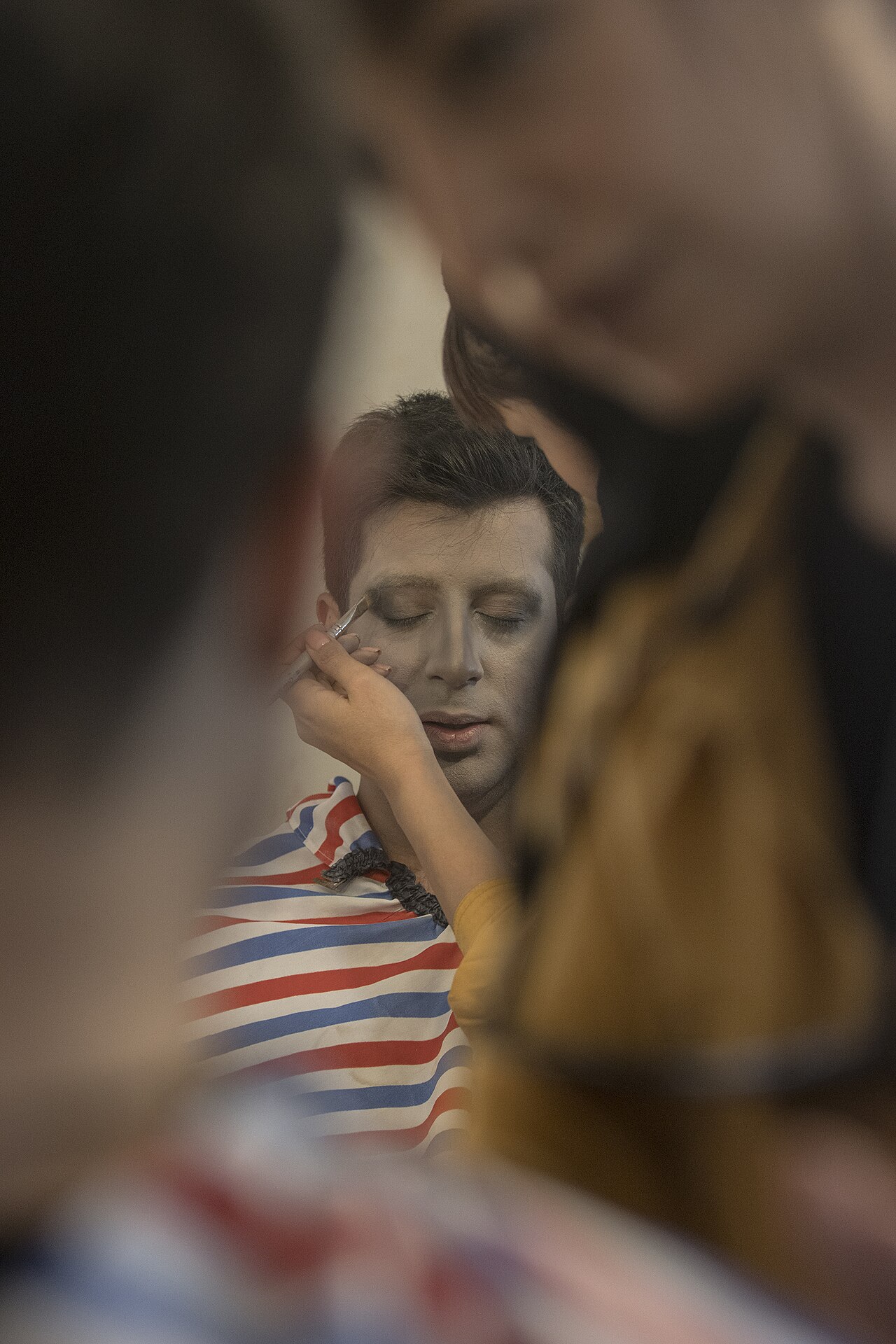 A make-up artist, also called a makeup artist, and often shortened to MUA, is an artist whose medium is the human body, applying makeup and prosthetics on others for theatre, television, film, fashion