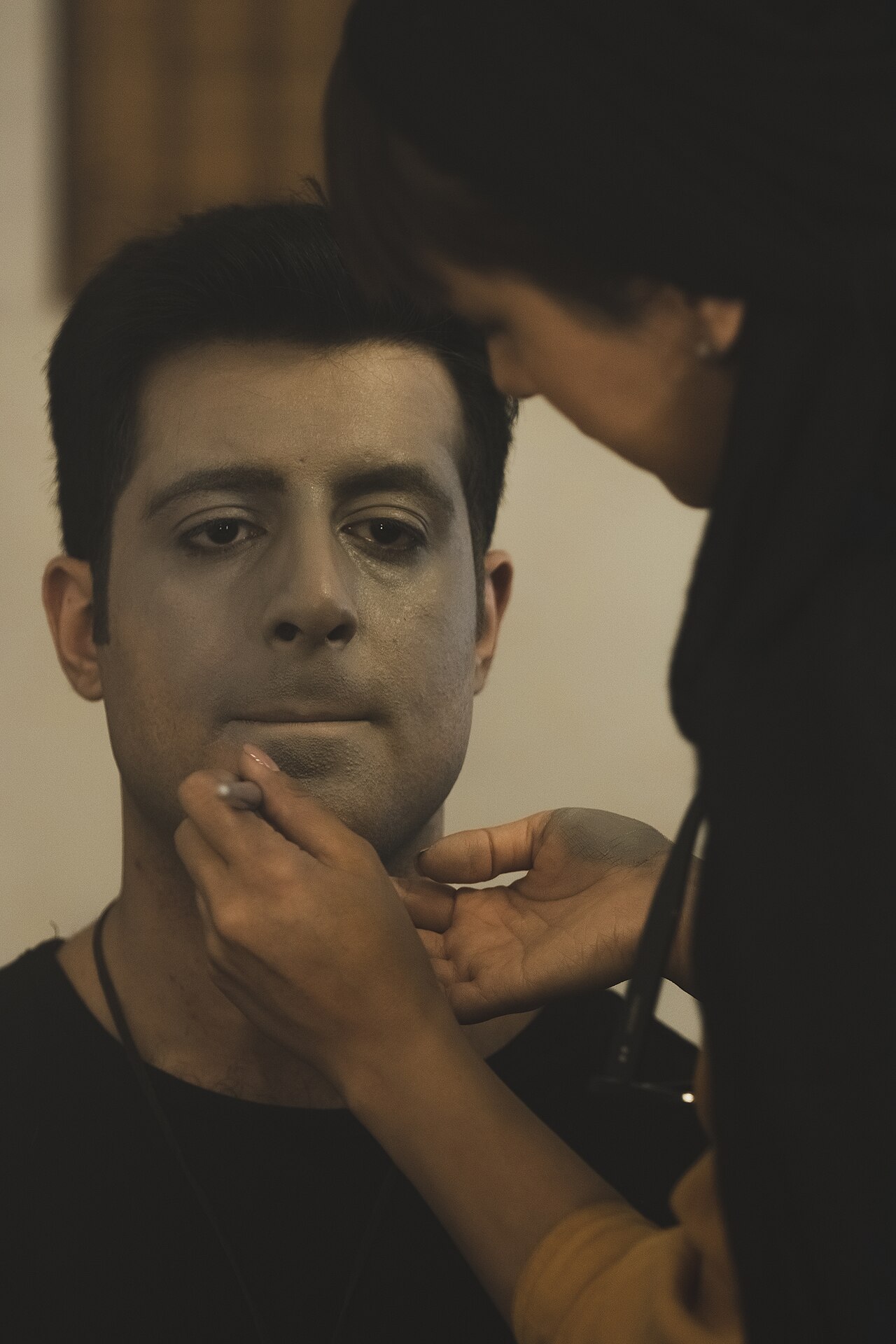 A make-up artist, also called a makeup artist, and often shortened to MUA, is an artist whose medium is the human body, applying makeup and prosthetics on others for theatre, television, film, fashion